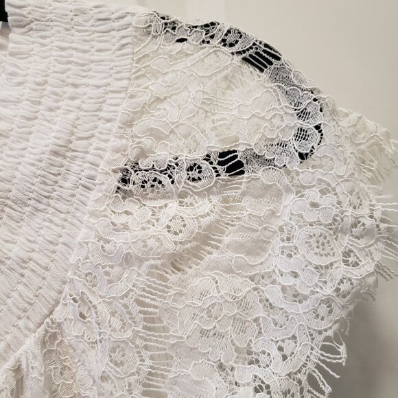 INC Bright White Women's Top Medium - Picture 7 of 8